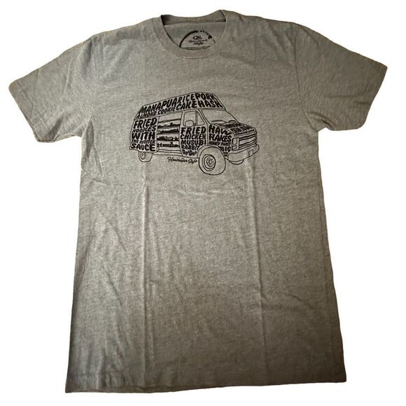 Hawaiian Style ~ Grey Manapua Truck Tshirt ~ size Small - Picture 1 of 4